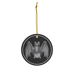 Goth Bat Ceramic Ornaments