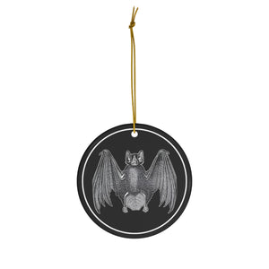 Goth Bat Ceramic Ornaments