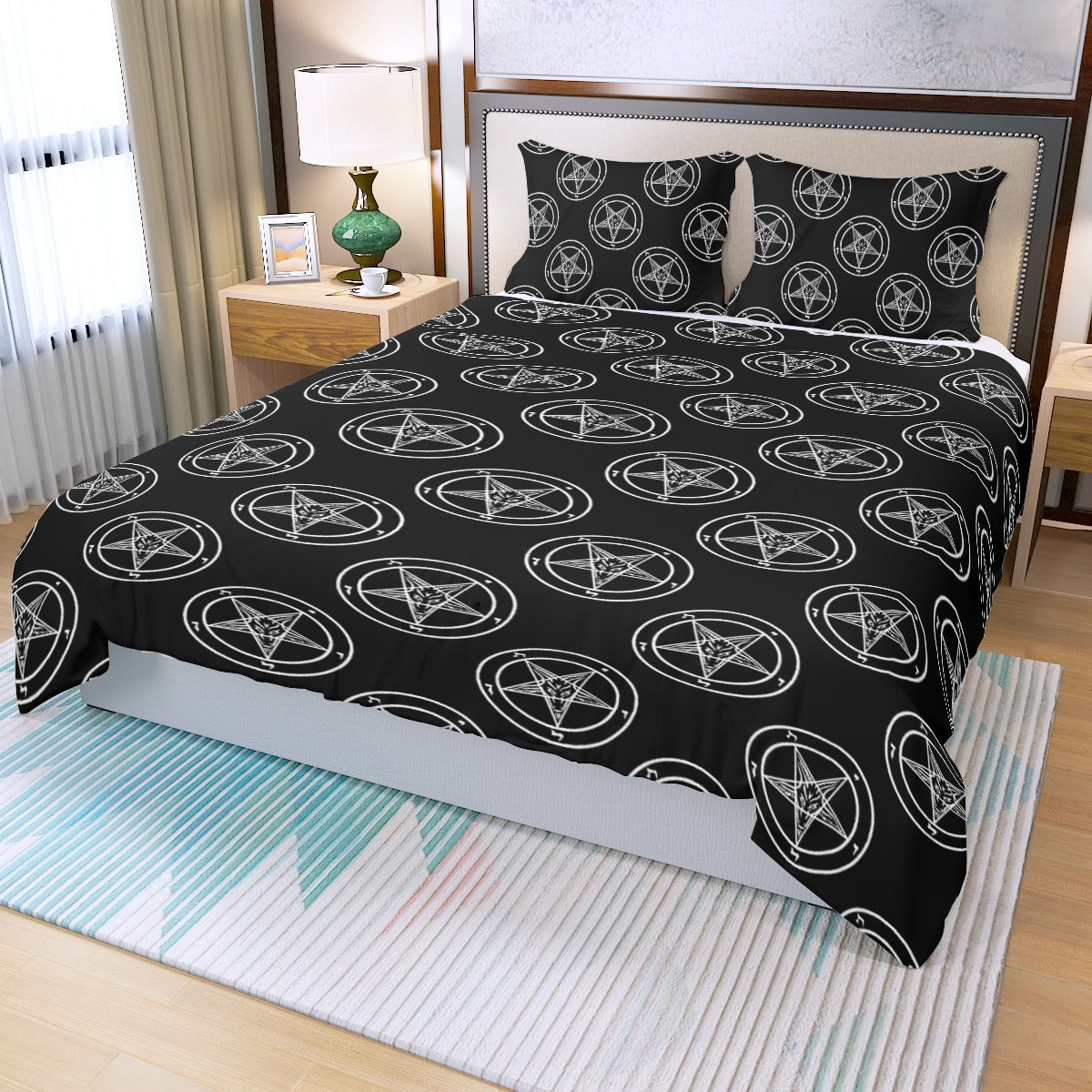 Baphomet Sigil / Three Piece Duvet Cover Set