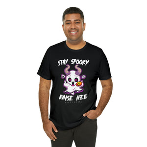Stay Spooky Raise Hell Unisex Jersey Short Sleeve Tee