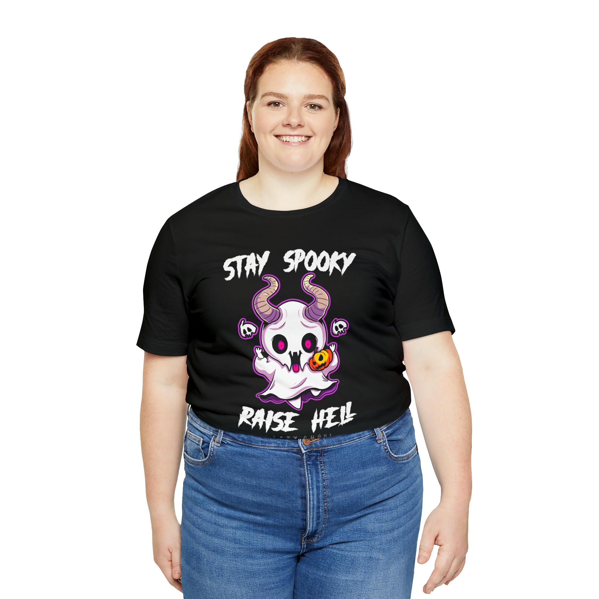 Stay Spooky Raise Hell Unisex Jersey Short Sleeve Tee