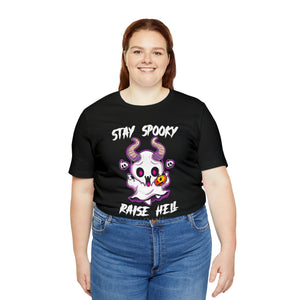 Stay Spooky Raise Hell Unisex Jersey Short Sleeve Tee