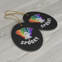 Gay and Spooky Ceramic Ornaments