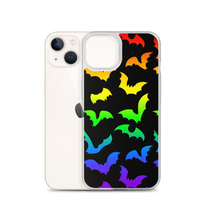 Rainbow Flying Bats iPhone Case