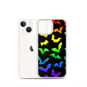 Rainbow Flying Bats iPhone Case