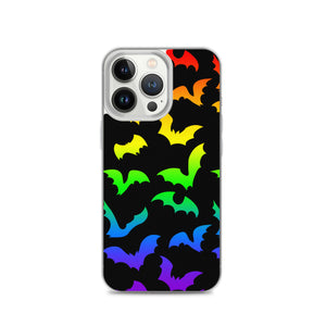 Rainbow Flying Bats iPhone Case