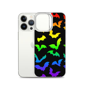 Rainbow Flying Bats iPhone Case