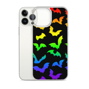 Rainbow Flying Bats iPhone Case