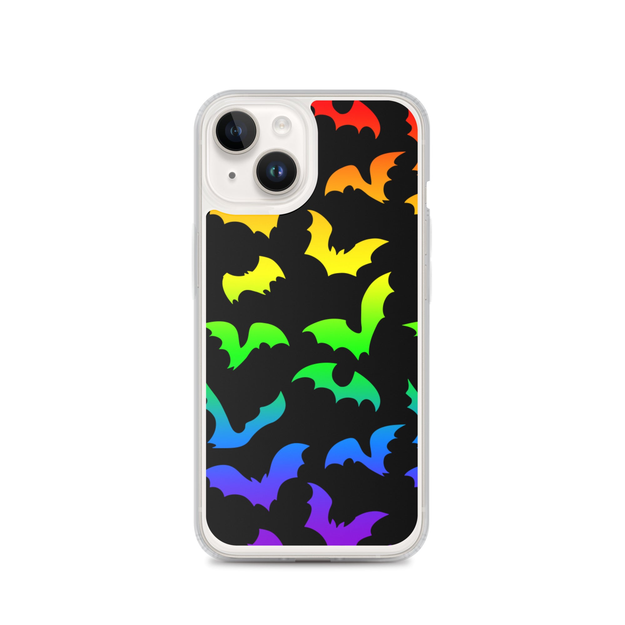 Rainbow Flying Bats iPhone Case