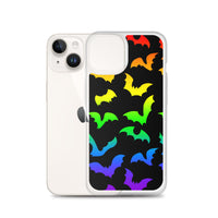 Rainbow Flying Bats iPhone Case