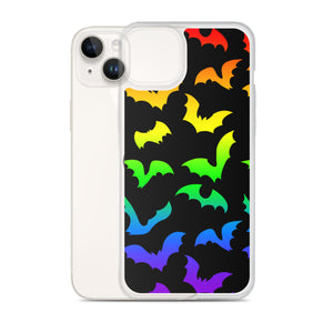 Rainbow Flying Bats iPhone Case