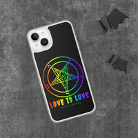 Love is Love Rainbow Baphomet iPhone Case