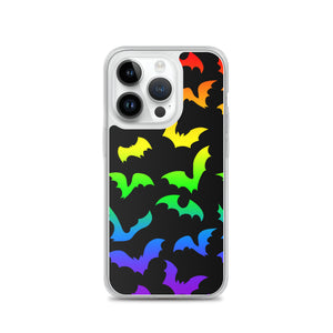 Rainbow Flying Bats iPhone Case
