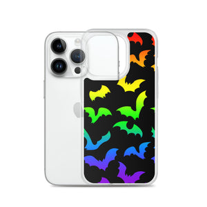 Rainbow Flying Bats iPhone Case