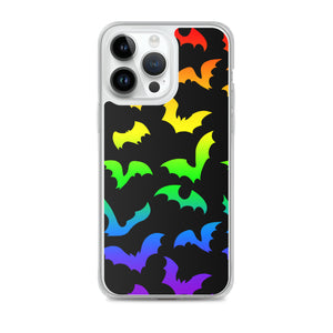 Rainbow Flying Bats iPhone Case