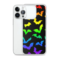 Rainbow Flying Bats iPhone Case