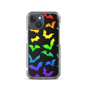 Rainbow Flying Bats iPhone Case
