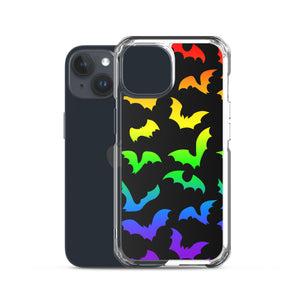 Rainbow Flying Bats iPhone Case