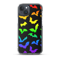 Rainbow Flying Bats iPhone Case