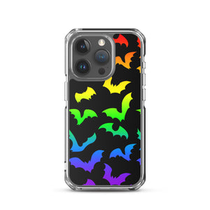 Rainbow Flying Bats iPhone Case