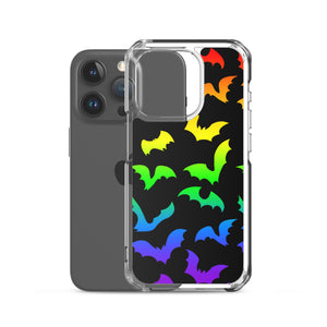 Rainbow Flying Bats iPhone Case