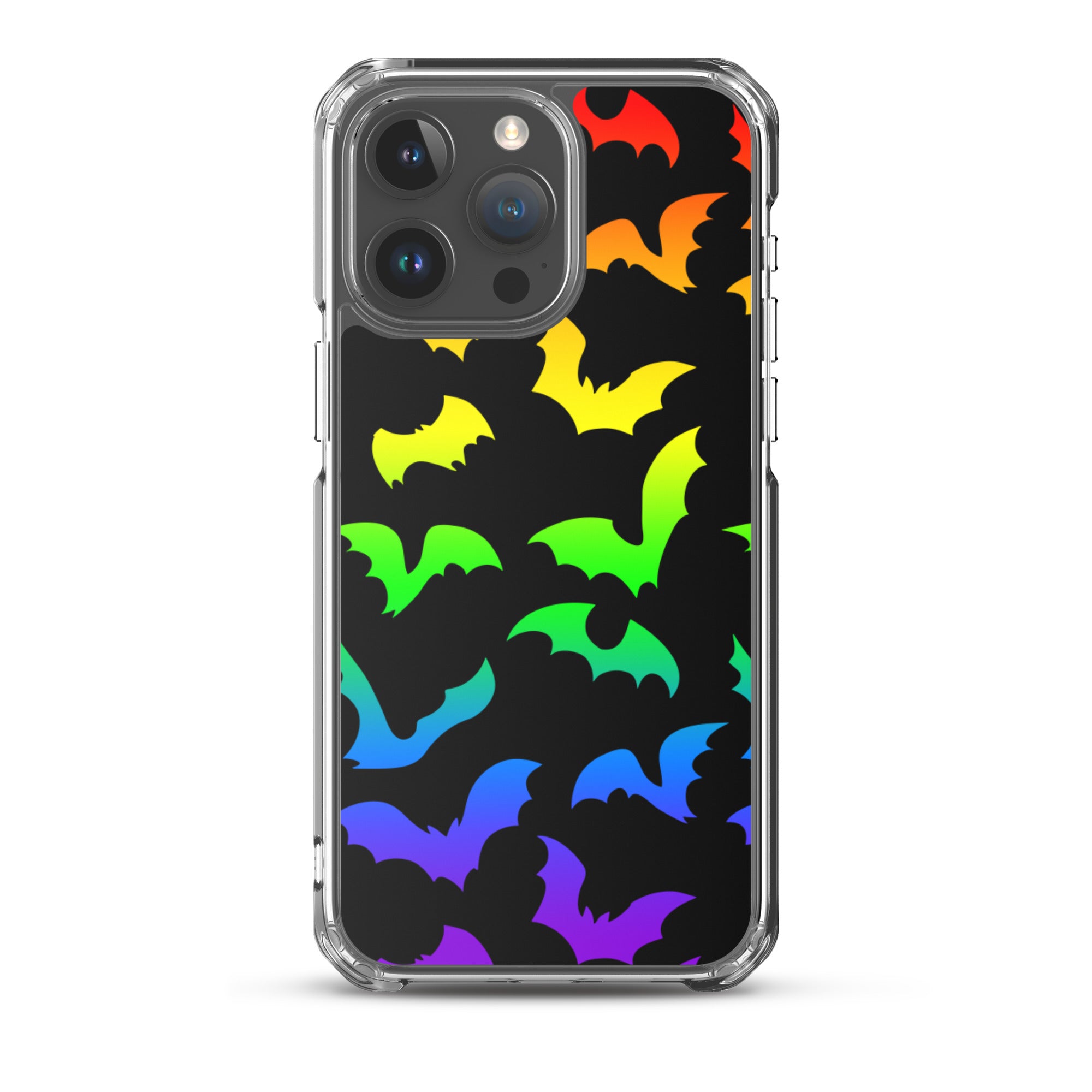 Rainbow Flying Bats iPhone Case