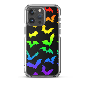 Rainbow Flying Bats iPhone Case