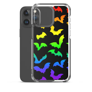 Rainbow Flying Bats iPhone Case