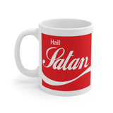 Hail Satan White Mugs 11oz