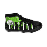 Never Trust the Living Women's High-top Sneakers / Beetlejuice / Slim / All Over Print