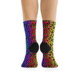Rainbow 90’s Leopard Print DTG Socks