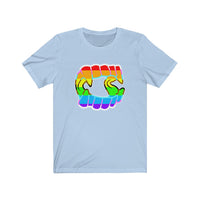 Rainbow Pride Fangs Unisex Jersey Short Sleeve Tee