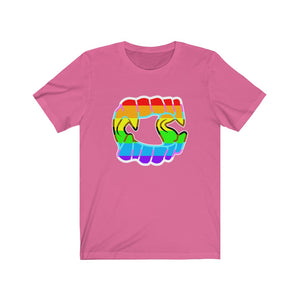 Rainbow Pride Fangs Unisex Jersey Short Sleeve Tee