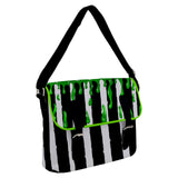 Beetlejuice Slime Stripe Buckle Messenger Bag