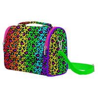 Rainbow Leopard Print Satchel Shoulder Bag
