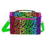 Rainbow Leopard Print Satchel Shoulder Bag