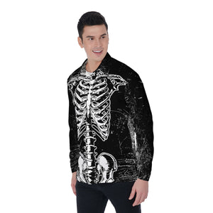 Ribs All-Over Print Men's Long Sleeve Shirt