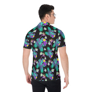 Skull Tropical Hawaiian Print / All-Over Print Men's Shirt