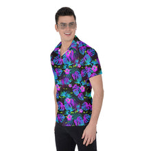 Creepy Eyes Tropical Hawaiian Print / All-Over Print Men's Shirt