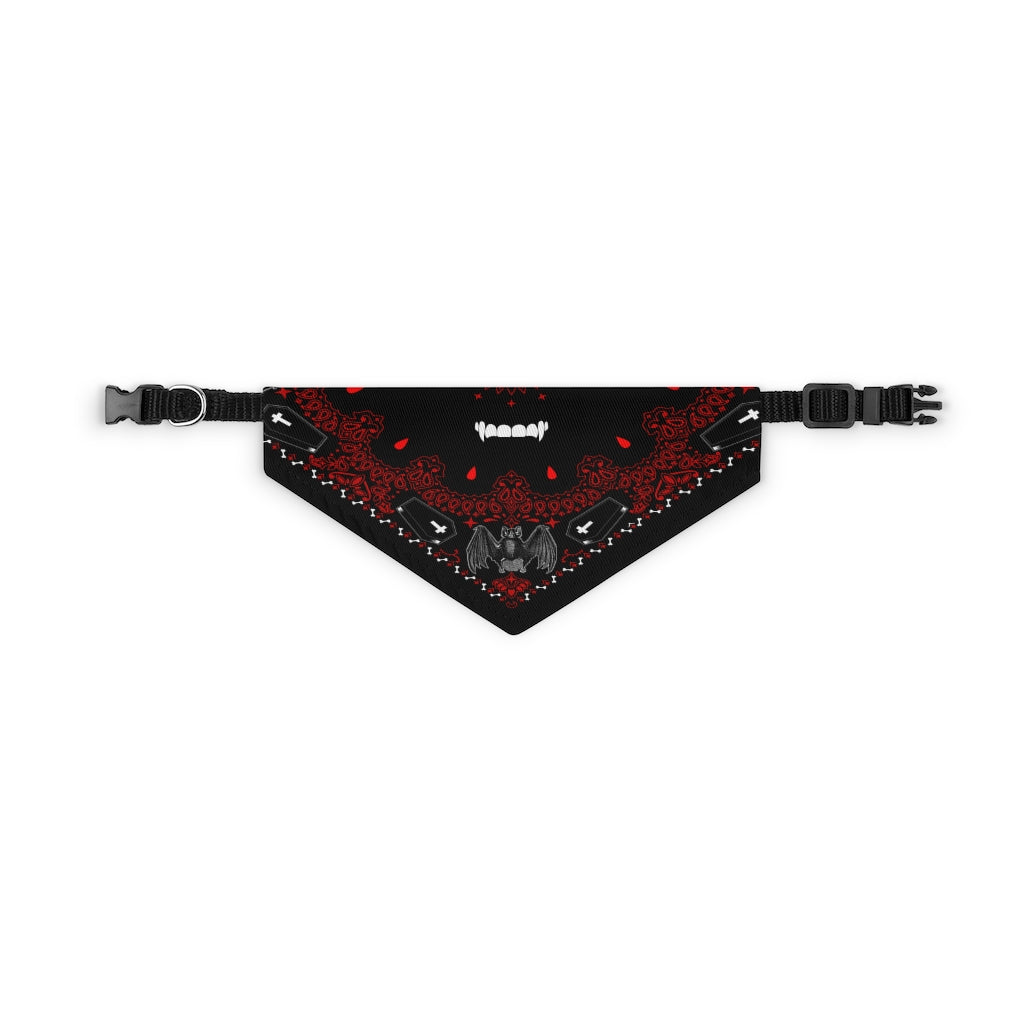 Bloody Vampire Pet Bandana Collar