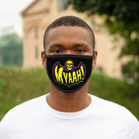 Myah Skeletor Bat Mixed-Fabric Face Mask