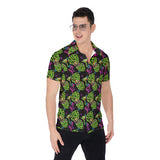 Neon Sign Style  Tropical Pattern  All-Over Print Men's Shirt