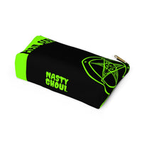 Hail Satan Baphomet - Neon Green -  Accessory Pouch w T-bottom