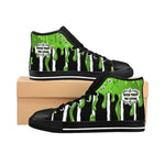 Never Trust the Living Women's High-top Sneakers / Beetlejuice / Slim / All Over Print