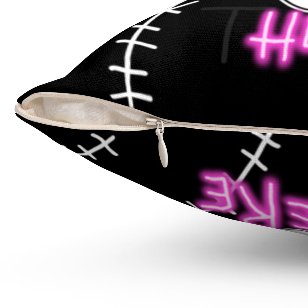 Hell Here | Spun Polyester Square Pillow | Single Pillow