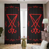 Sigil Of Lucifer Blackout Curtains | 265(gsm) / 2 Panels