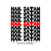 Hail Satan Thank You Bag Kiss-Cut Stickers