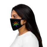 Rainbow 666 Baphomet Mixed-Fabric Face Mask