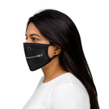 Zipper Gimp Mixed-Fabric Face Mask