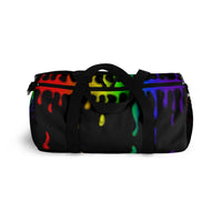 Rainbow Drip Duffel Bag